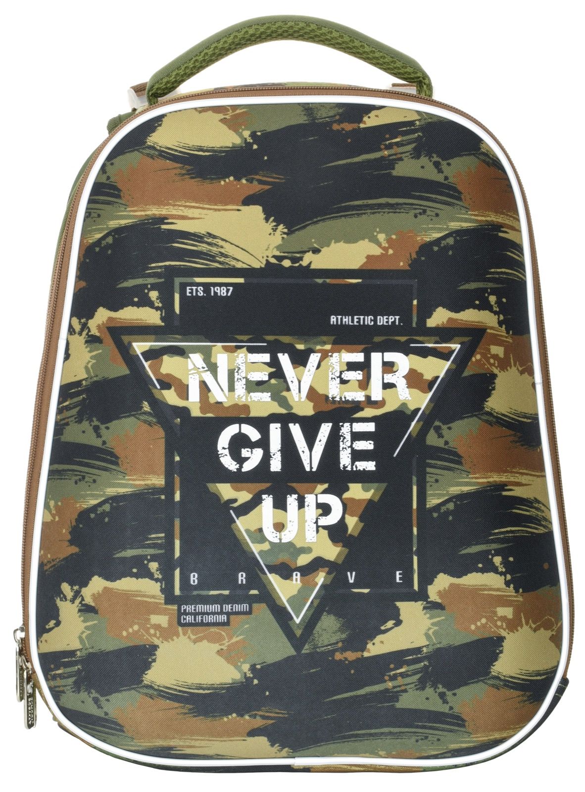 Рюкзак Schoolformat ERGONOMIC + MILITARY 19,8 л зелен. 38х30х18 см жестк. каркас Рюкзак Schoolformat ERGONOMIC + MILITARY 19,8 л зелен. 38х30х18 см жестк. каркас