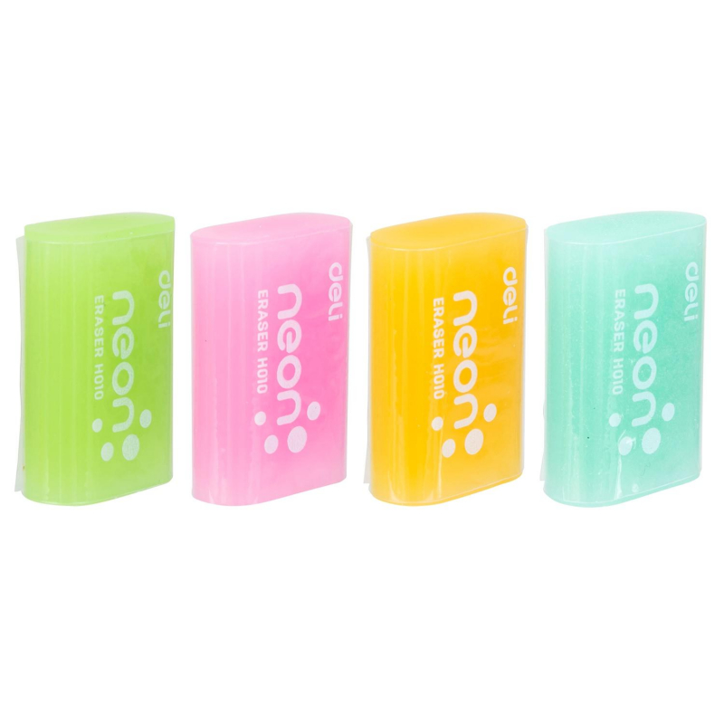 Ластик Deli 39х27х12мм ассорти/неон EH01000 Ластик Deli 39х27х12мм ассорти/неон EH01000