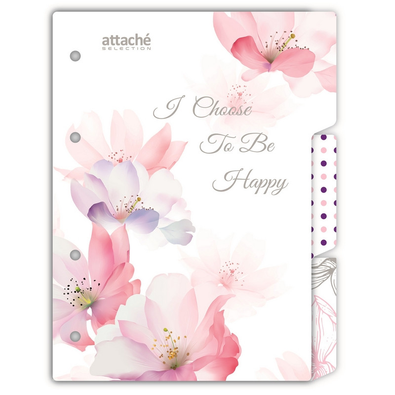 Разделитель пластиковый А5 Attache Selection Flower dreams, 3шт/уп, в асс. Разделитель пластиковый А5 Attache Selection Flower dreams, 3шт/уп, в асс.