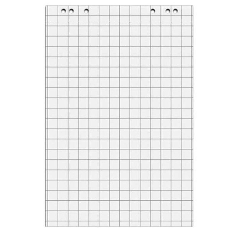 Бумага для флипчартов Блок бумаги для флипчартов клетка 67,5х98 20 лист. 5 бл/уп Бумага для флипчартов Блок бумаги для флипчартов клетка 67,5х98 20 лист. 5 бл/уп