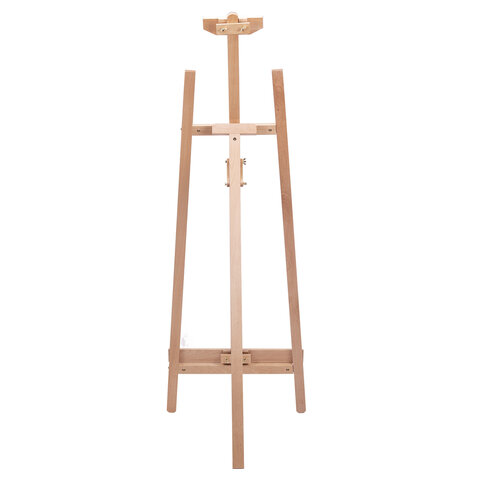 Мольберт напольный из бука, 87х146х53 см, высота холста до 121 см, лакированный, Мольберт напольный из бука, 87х146х53 см, высота холста до 121 см, лакированный,
