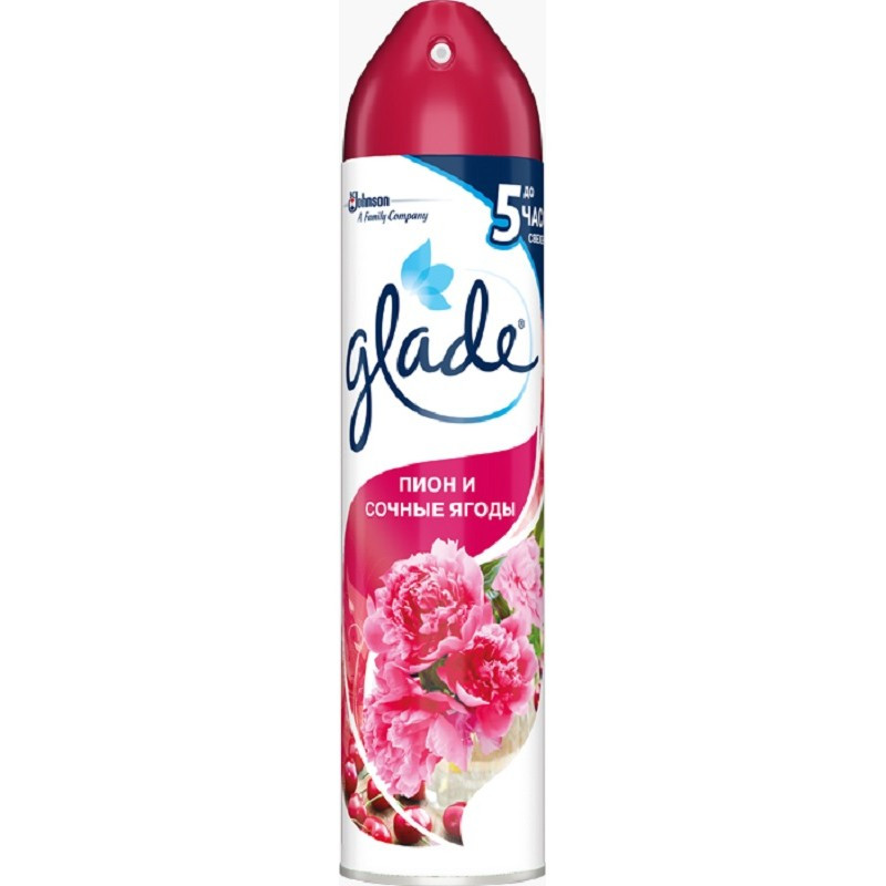 Освежитель воздуха GLADE Пион и сочные ягоды 300мл Освежитель воздуха GLADE Пион и сочные ягоды 300мл
