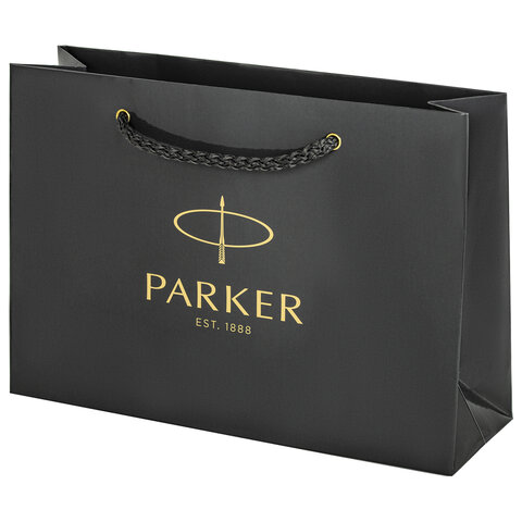 Ручка шариковая PARKER "Jotter Core Stainless Steel GT", ежедневник А5