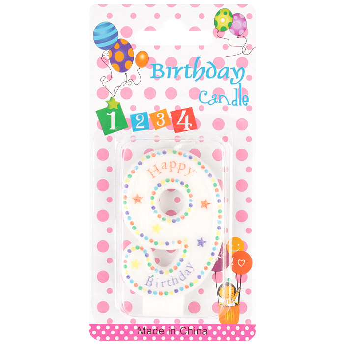 Свеча "Цифра 9" Свеча "Цифра 9"