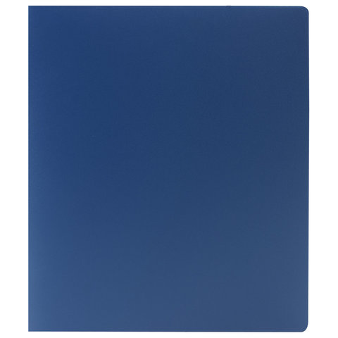 Папка на 2 кольцах STAFF, 40 мм, синяя, до 250 листов, 0,5 мм, 225720