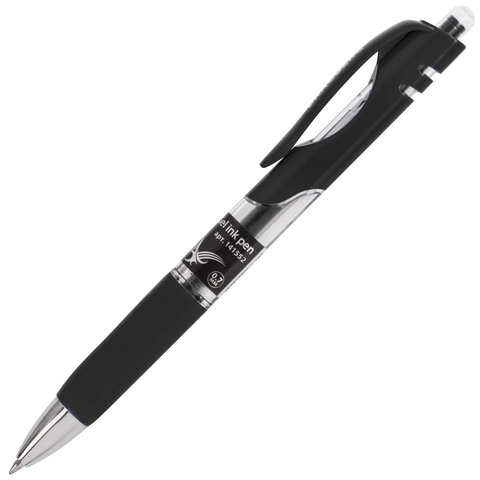 Ручка гелевая автоматическая с грипом BRAUBERG "Black Jack", ЧЕРНАЯ, Ручка гелевая автоматическая с грипом BRAUBERG "Black Jack", ЧЕРНАЯ,