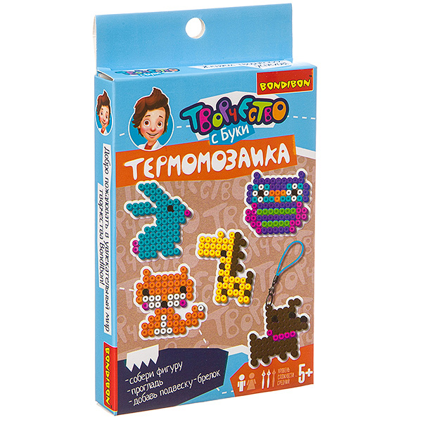 Набор для творчества BONDIBON. Термомозаика 2D (животные и птички) Набор для творчества BONDIBON. Термомозаика 2D (животные и птички)