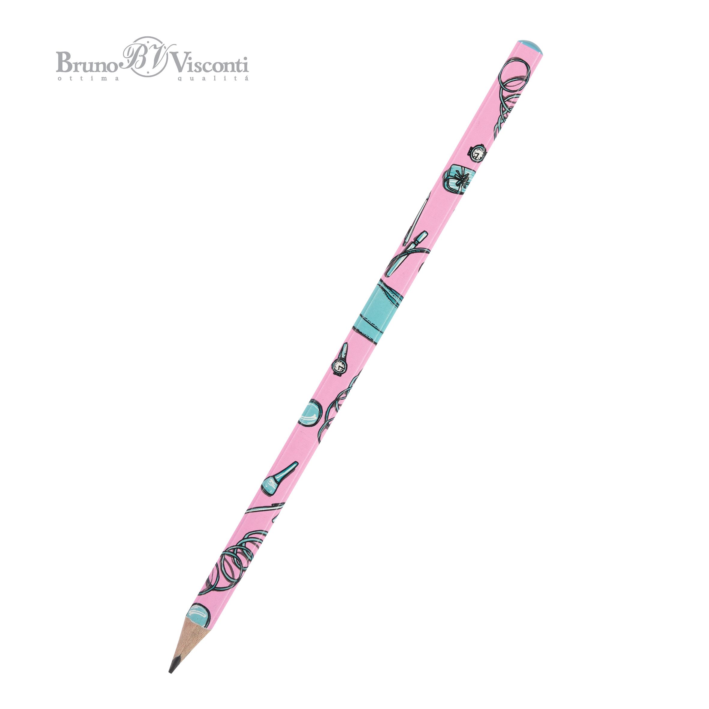 КАРАНДАШ ЧЕРНОГРАФИТОВЫЙ "HappyGraphix. Life Style. Pink dream" НВ КАРАНДАШ ЧЕРНОГРАФИТОВЫЙ "HappyGraphix. Life Style. Pink dream" НВ