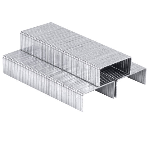 Скобы для степлера BRAUBERG № 24/6, 1000 штук, в картонной коробке, до 30