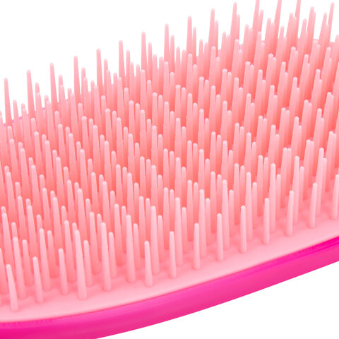 Расческа для волос массажная 22,5х6,5 см, розовая + щетка для чистки В ПОДАРОК,