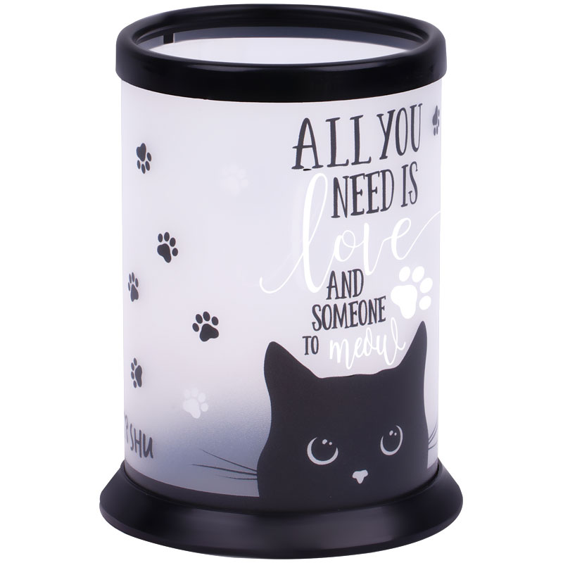 Подставка-стакан MESHU "Black Cat", прозрачная Подставка-стакан MESHU "Black Cat", прозрачная