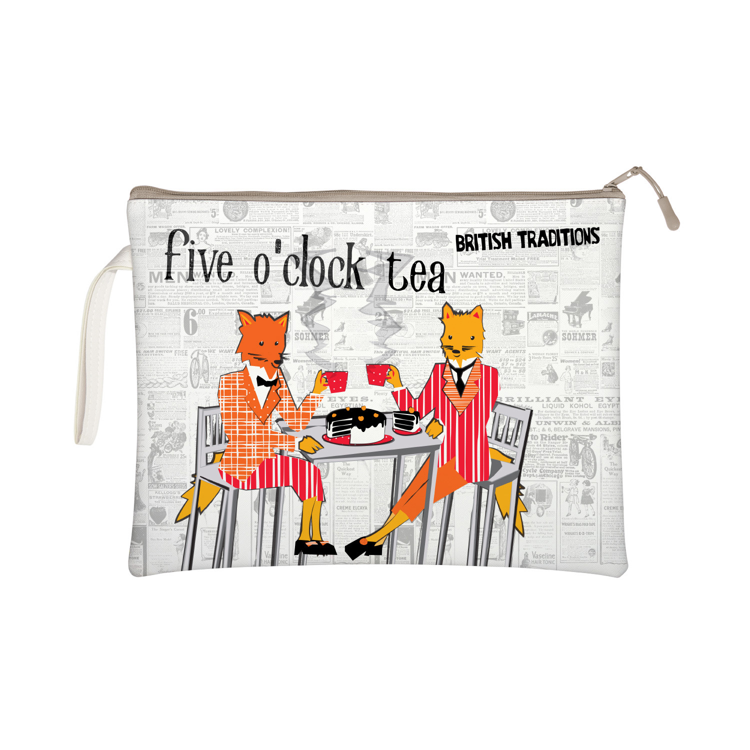 ПАПКА НА МОЛНИИ "FIVE O'CLOCK", Ф.А4. 34СМ х 26СМ ПАПКА НА МОЛНИИ "FIVE O'CLOCK", Ф.А4. 34СМ х 26СМ