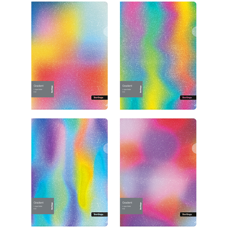 Папка-уголок Berlingo "Gradient", 200мкм, с рисунком, с эффектом Папка-уголок Berlingo "Gradient", 200мкм, с рисунком, с эффектом