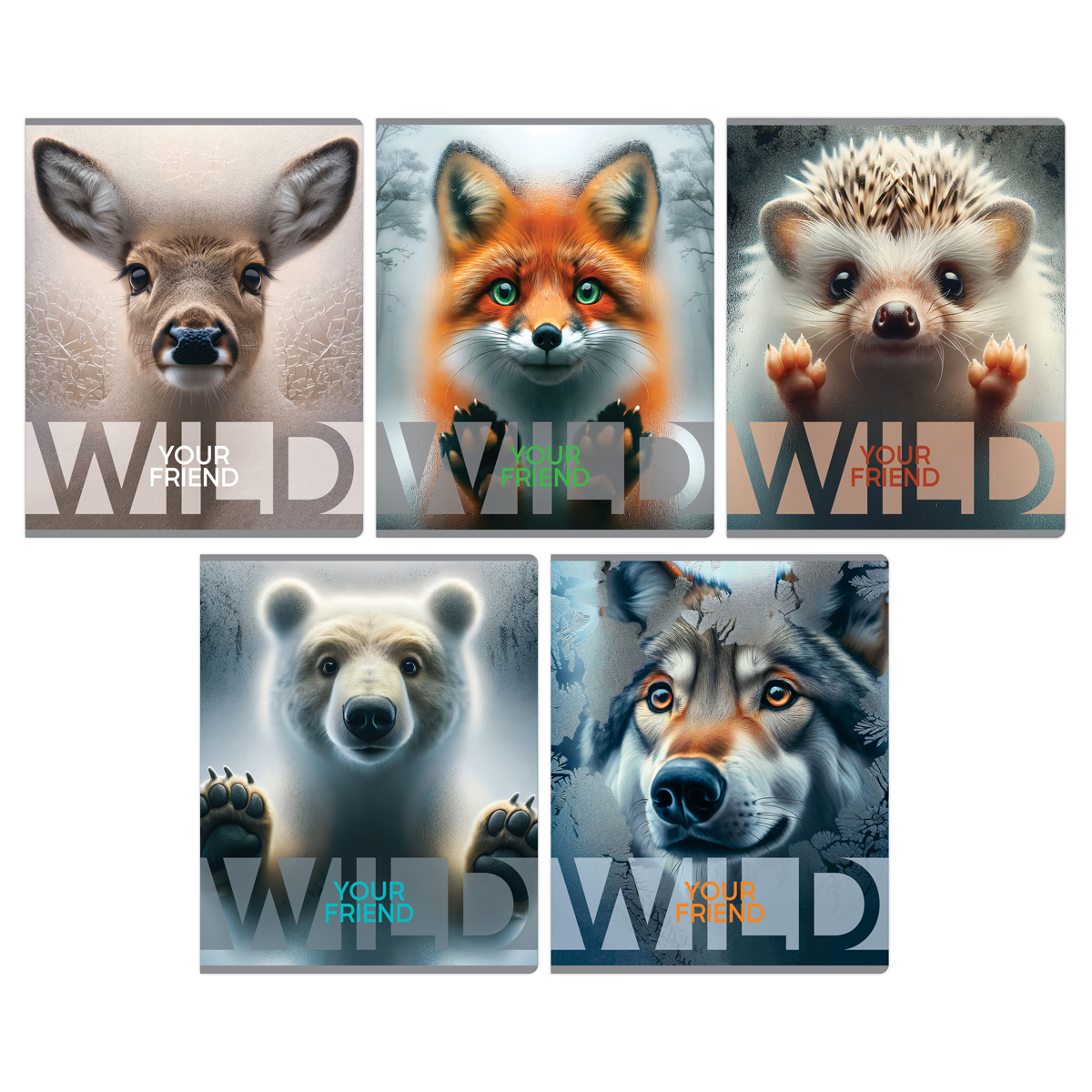 Тетрадь 48л., А5, клетка BG "Wild", суперэконом, универсальный Тетрадь 48л., А5, клетка BG "Wild", суперэконом, универсальный
