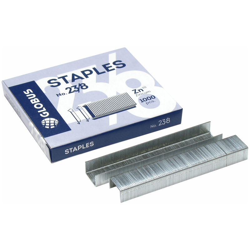 Скобы для степлера №23/8 Globus, оцинкованные, 1000шт. Скобы для степлера №23/8 Globus, оцинкованные, 1000шт.