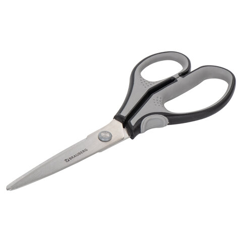 Ножницы BRAUBERG SUPER, 210 мм, серо-черные, 2-х сторонняя заточка, 237296 Ножницы BRAUBERG SUPER, 210 мм, серо-черные, 2-х сторонняя заточка, 237296