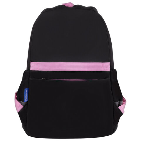 Рюкзак BRAUBERG PASTEL с термонашивками в комплекте, "Black kitty", Рюкзак BRAUBERG PASTEL с термонашивками в комплекте, "Black kitty",