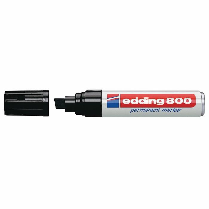 Маркер перманентный EDDING E-800/1 черный 4-12мм скошенный наконеч. штр. Маркер перманентный EDDING E-800/1 черный 4-12мм скошенный наконеч. штр.