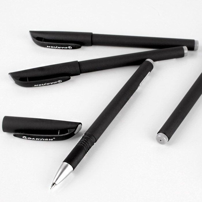 Ручка гелевая чёрная "Darvish" корпус "soft" Ручка гелевая чёрная "Darvish" корпус "soft"