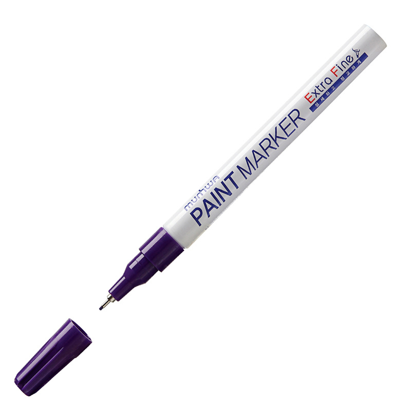 Маркер-краска MunHwa "Extra Fine Paint Marker" фиолетовая, 1мм, Маркер-краска MunHwa "Extra Fine Paint Marker" фиолетовая, 1мм,