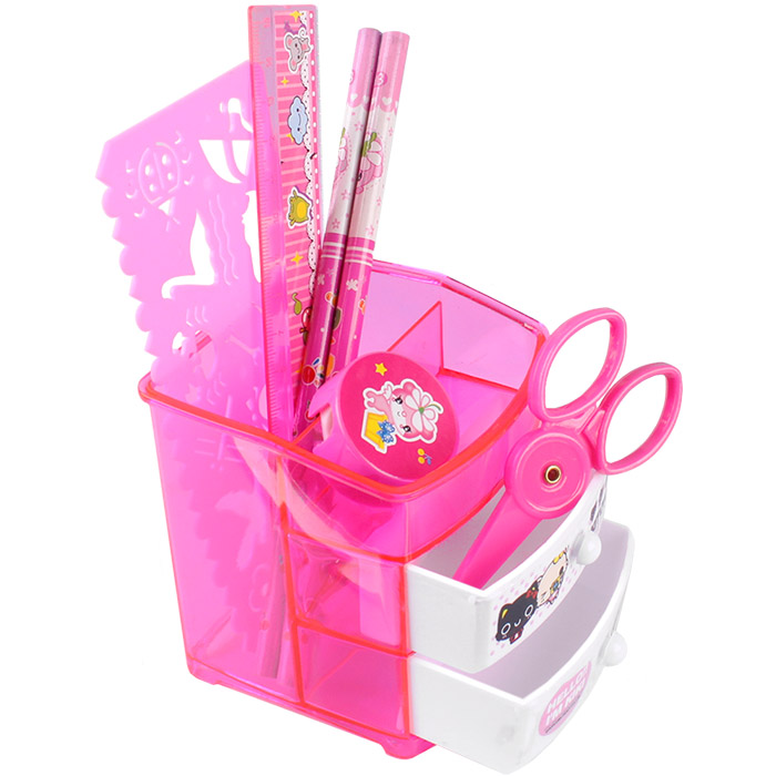 Набор настольный детский 7пр "Darvish"(подставка, точилка, 2 ч/гр Набор настольный детский 7пр "Darvish"(подставка, точилка, 2 ч/гр