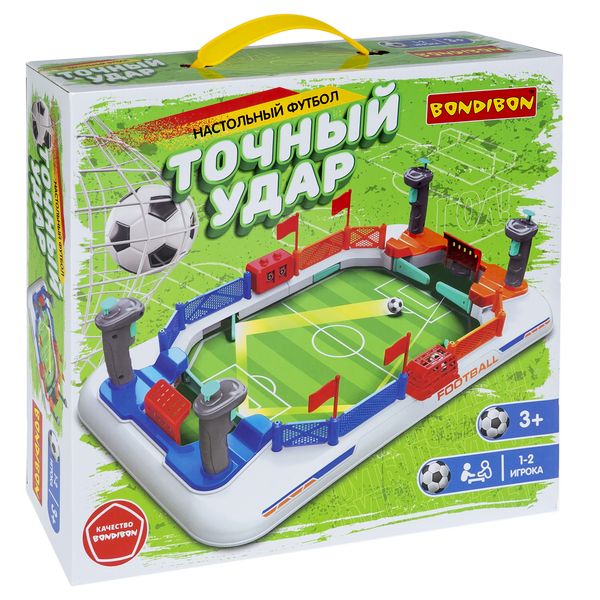Настольный футбол «ТОЧНЫЙ УДАР», игра пинбол с джойстиками, Bondibon Настольный футбол «ТОЧНЫЙ УДАР», игра пинбол с джойстиками, Bondibon
