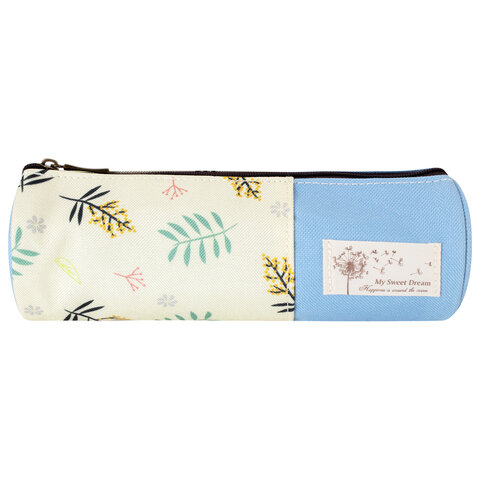 Пенал-тубус BRAUBERG, 1 отделение, полиэстер, "Dream", голубой, 20х7