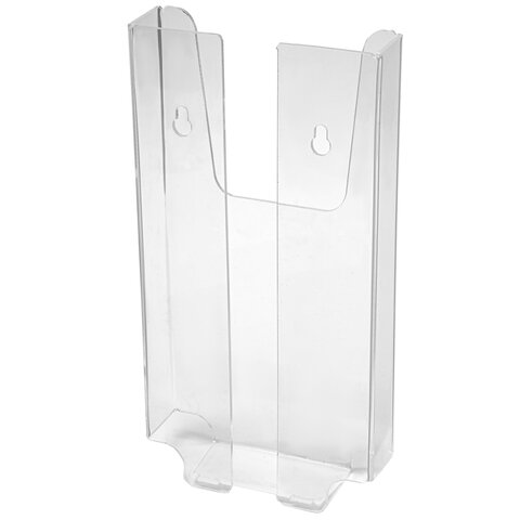 Подставка настенная для рекламных материалов МАЛОГО ФОРМАТА (105х210х30 мм),