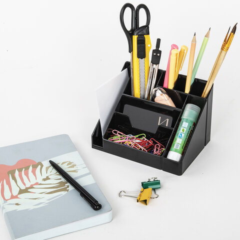 Подставка-органайзер BRAUBERG GRAND OFFICE, 9 отделений, 115х160х105 мм, Подставка-органайзер BRAUBERG GRAND OFFICE, 9 отделений, 115х160х105 мм,