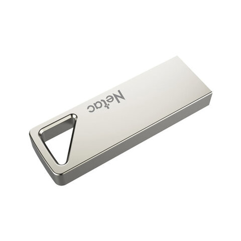 Флеш-диск 64 GB NETAC U326, USB 2.0, металлический корпус, серебристый,