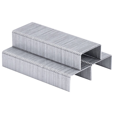 Скобы для степлера цинковое покрытие №10, 1000 штук, BRAUBERG "EXTRA",