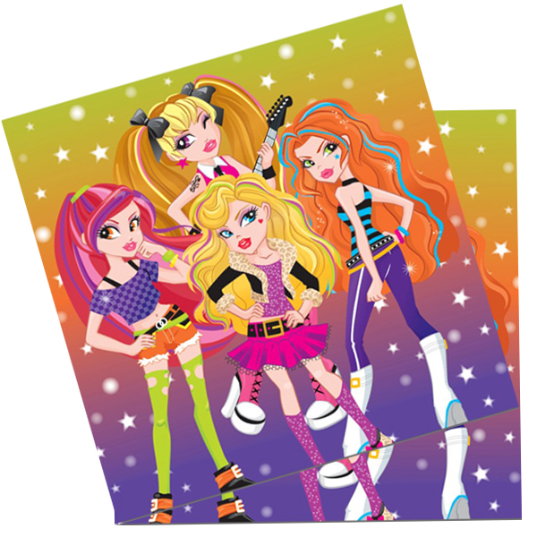 Салфетки Party Girls 33х33 см 12 шт Салфетки Party Girls 33х33 см 12 шт
