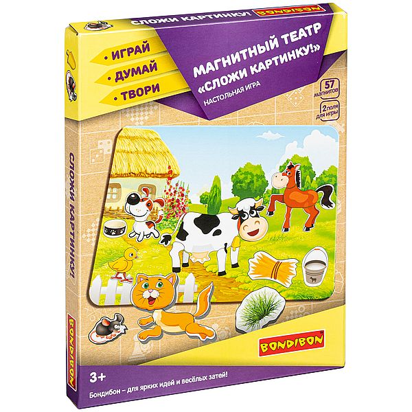 Магнитный театр BONDIBON, Сложи картинку! (57 магнитов) Магнитный театр BONDIBON, Сложи картинку! (57 магнитов)