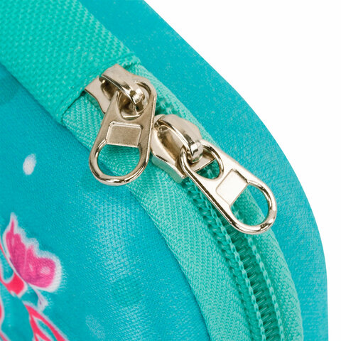 Пенал ЮНЛАНДИЯ, 1 отделение, карман, полиэстер/EVA, 22х10х5 см, Pretty bunny,