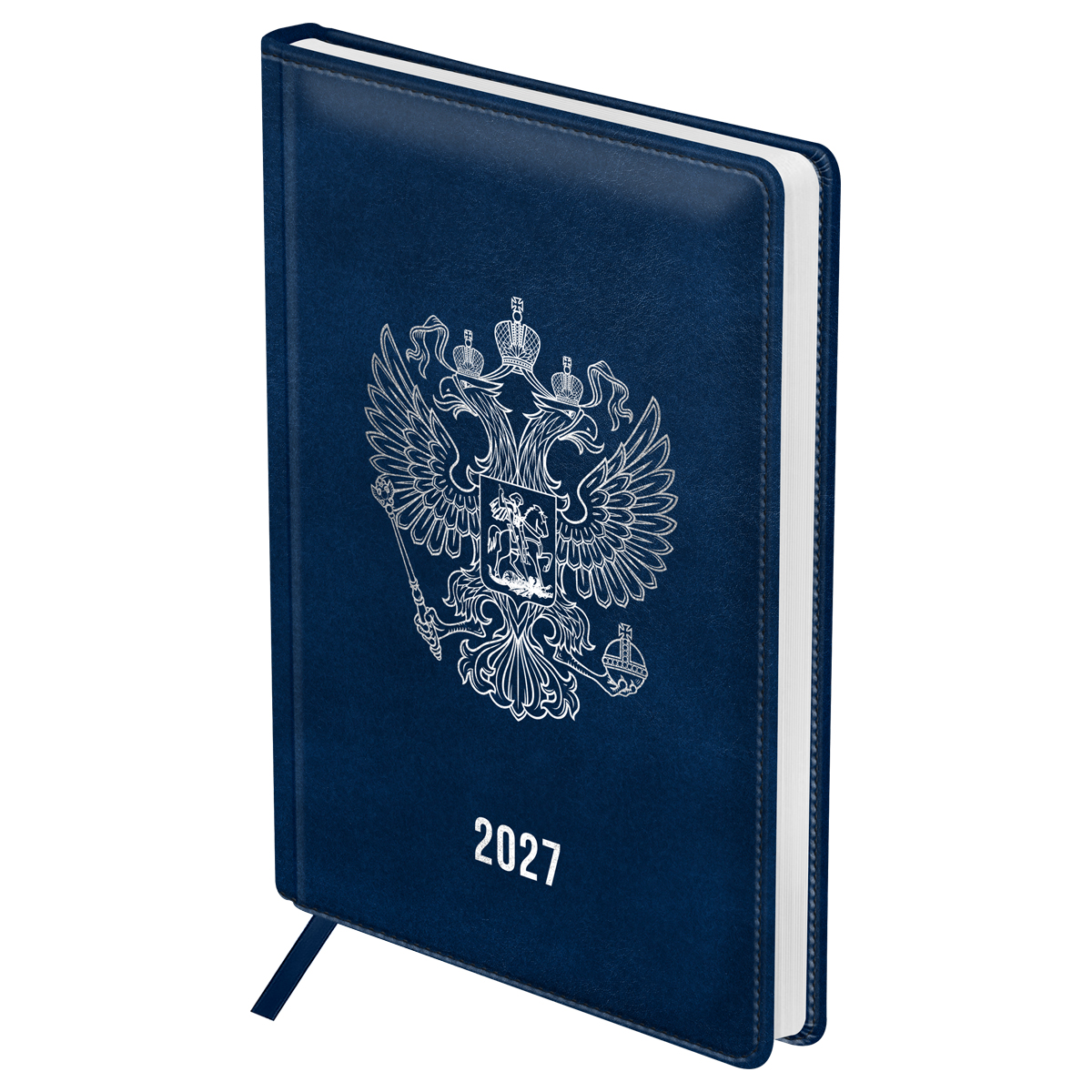 Ежедневник датированный 2027г., А4, 176л., твердый переплет, кожзам, BG Ежедневник датированный 2027г., А4, 176л., твердый переплет, кожзам, BG