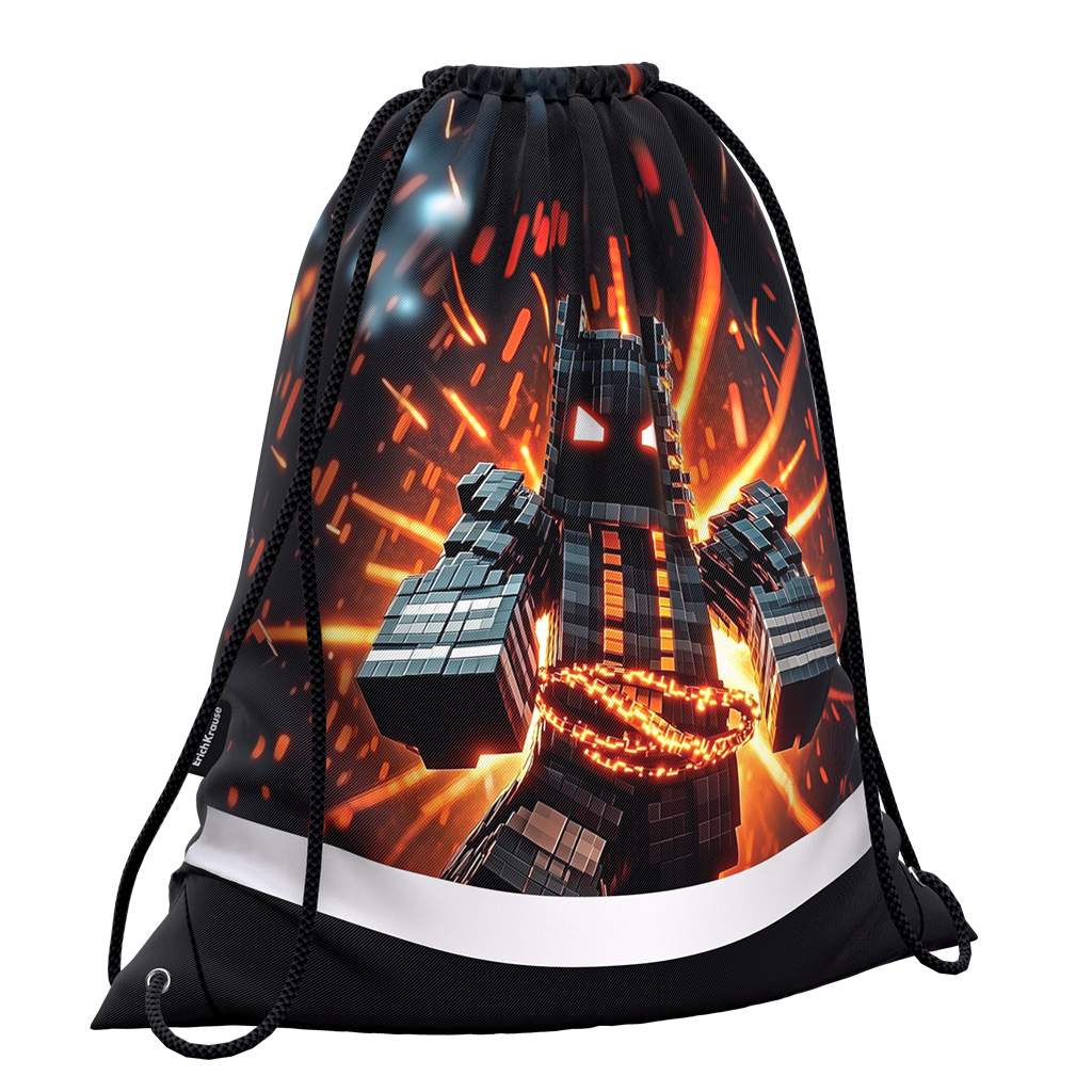 Мешок для обуви ErichKrause 365x440мм Mine Block Мешок для обуви ErichKrause 365x440мм Mine Block