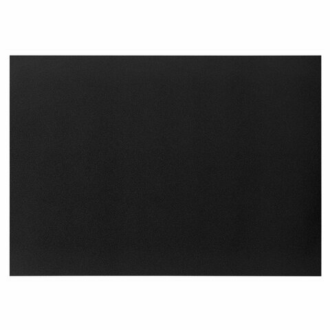 Доска меловая А3 (29,7х42 см), немагнитная, без рамки, ПВХ, ЧЕРНАЯ, BRAUBERG,