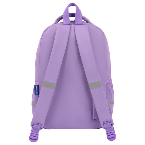 Рюкзак BRAUBERG STYLE, 2 отделения, 4 кармана, "Hey all", сиреневый,