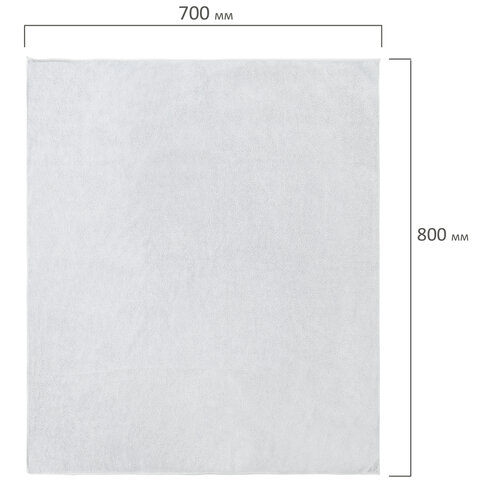 Тряпка для мытья пола из микрофибры 70х80 см "OVERLOCK GREY COLOUR",