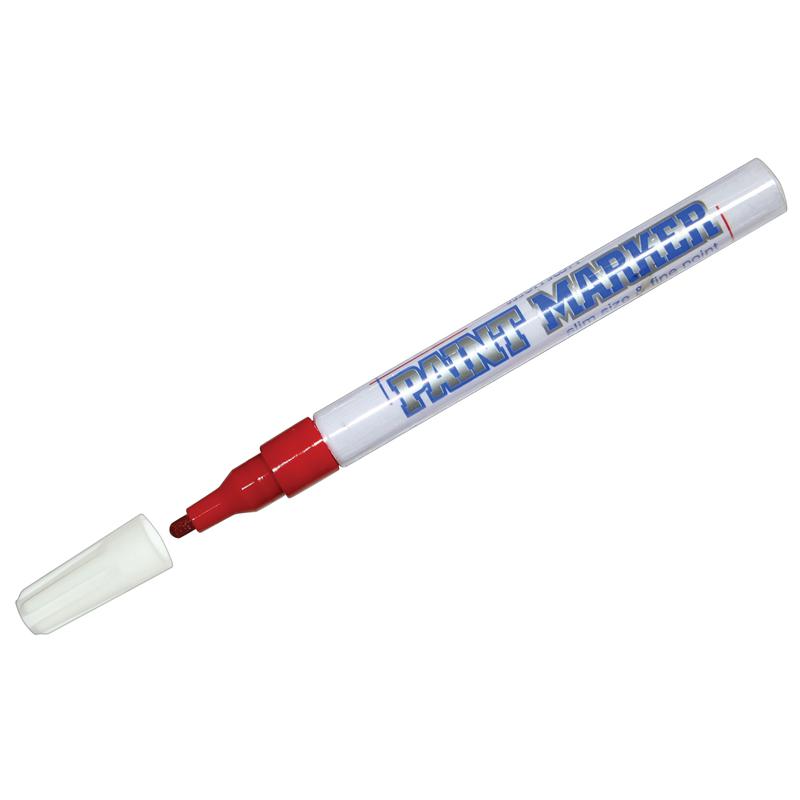 Маркер-краска "Slim" красная, 2мм, нитро-основа: SPM-03 штр.: Маркер-краска "Slim" красная, 2мм, нитро-основа: SPM-03 штр.: