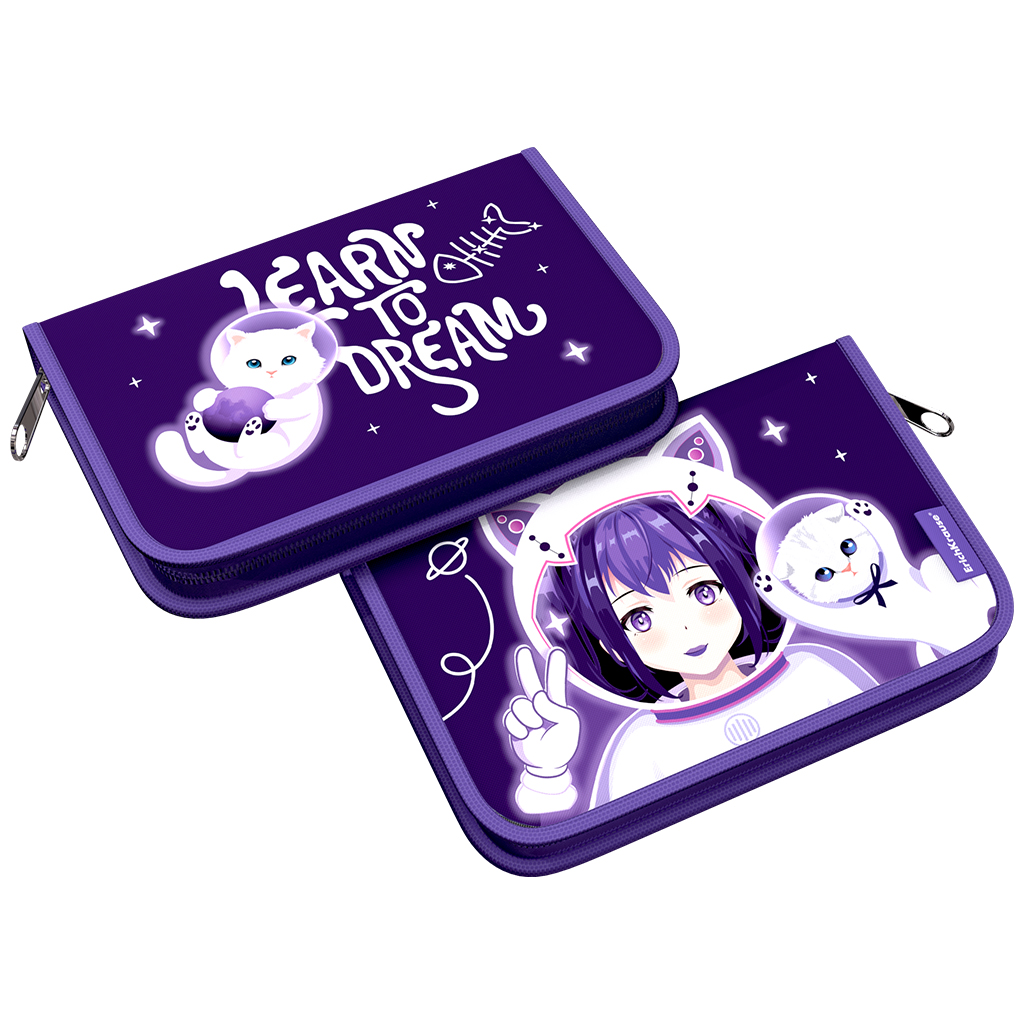 Пенал-книжка без наполнения ErichKrause 135x205x30мм Space Anime Пенал-книжка без наполнения ErichKrause 135x205x30мм Space Anime