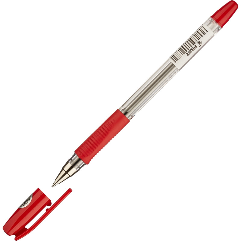 Ручка шариковая PILOT BPS-GP-F с резин.манжет. красный 0,32мм Япония штр. Ручка шариковая PILOT BPS-GP-F с резин.манжет. красный 0,32мм Япония штр.