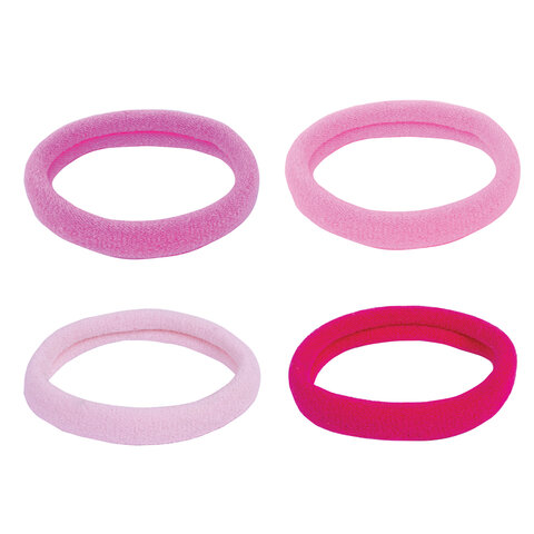 Резинки для волос НАБОР 8 шт., мягкие, средние, оттенки розового, MONTE VITA Резинки для волос НАБОР 8 шт., мягкие, средние, оттенки розового, MONTE VITA