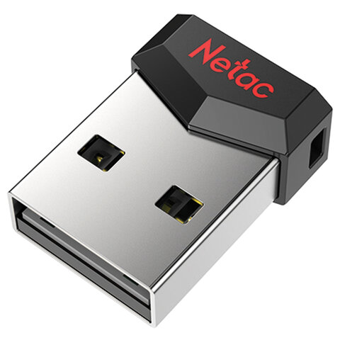 Флеш-диск 64GB NETAC UM81, USB 2.0, черный, NT03UM81N-064G-20BK Флеш-диск 64GB NETAC UM81, USB 2.0, черный, NT03UM81N-064G-20BK