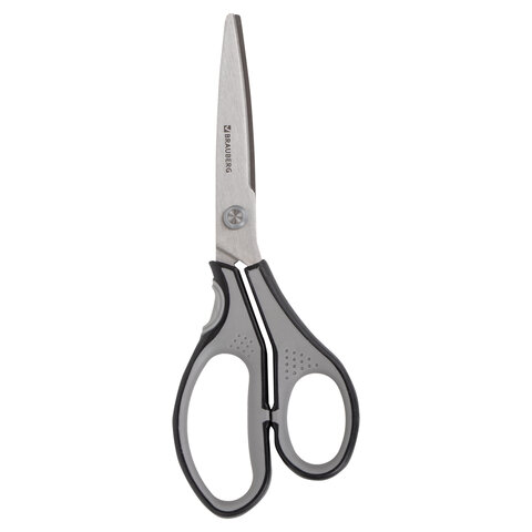 Ножницы BRAUBERG SUPER, 210 мм, серо-черные, 2-х сторонняя заточка, 237296 Ножницы BRAUBERG SUPER, 210 мм, серо-черные, 2-х сторонняя заточка, 237296