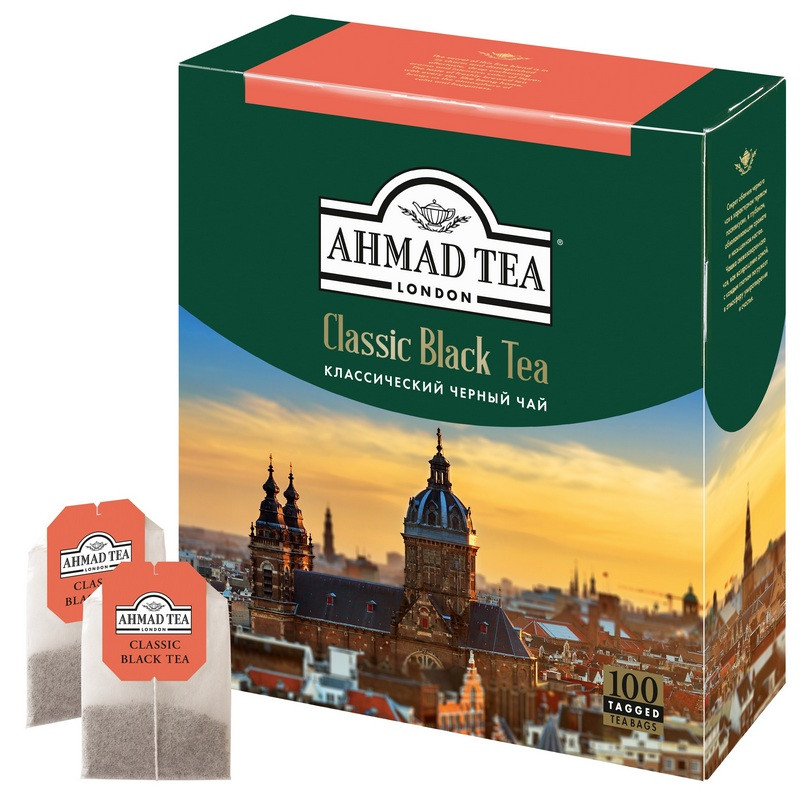 Чай Ahmad Tea классический черный, 100пак/уп Чай Ahmad Tea классический черный, 100пак/уп