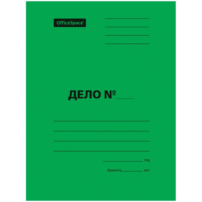 Скоросшиватель "Дело", картон мелованный, 300 г/м2, зеленый, пробитый: Скоросшиватель "Дело", картон мелованный, 300 г/м2, зеленый, пробитый: