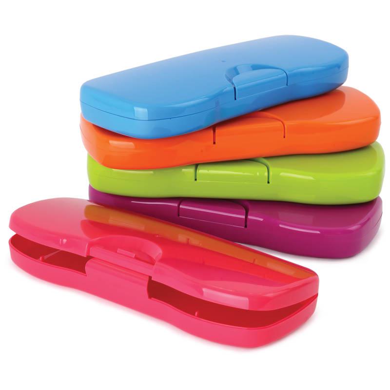 Пенал-футляр 204*83*25 "Intensive", пластик, ассорти: ПН62 штр.: Пенал-футляр 204*83*25 "Intensive", пластик, ассорти: ПН62 штр.: