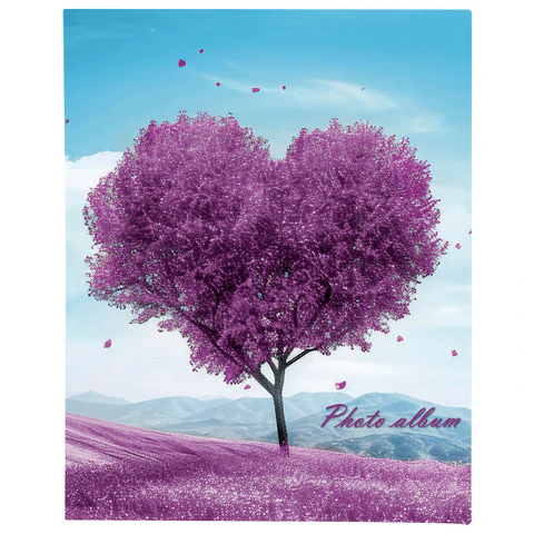 Фотоальбом BRAUBERG "Fancy heart" на 100 фото 10х15 см, твердая