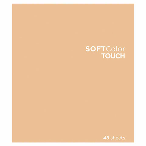 Тетрадь А5 48 л., ПЗБМ, скоба, клетка, Soft Touch, брайль 3D,